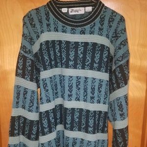 Zeppelin Vintage Mens Sweater Multicolor Size L